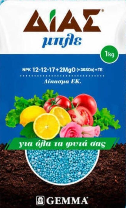 ΔΙΑΣ Κοκκώδες λίπασμα 12-12-17+2MgO
